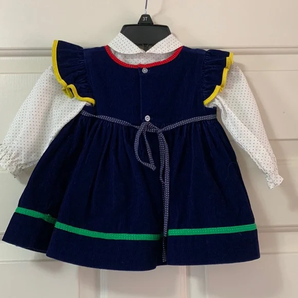 Vintage Corduroy Baby Girl’s Dress - Picture 3 of 13